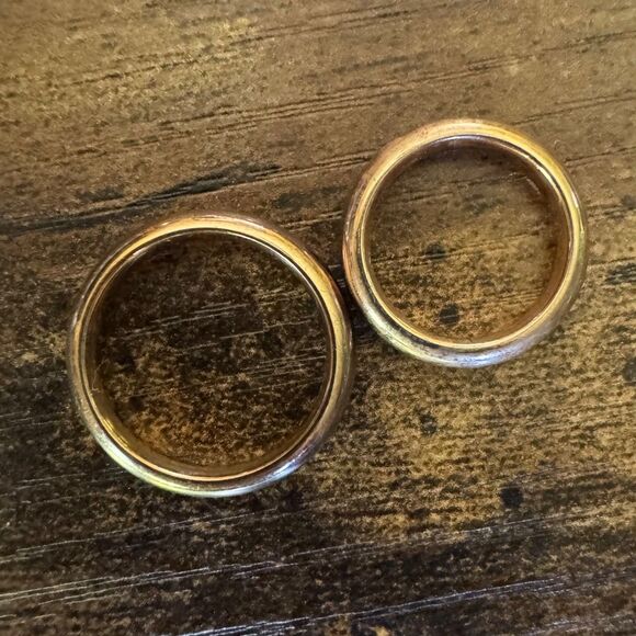 Milor Lot Bangle Bracelets Rope Chain Necklace Silver/ Gold Tone Stainless Steel - Picture 10 of 15